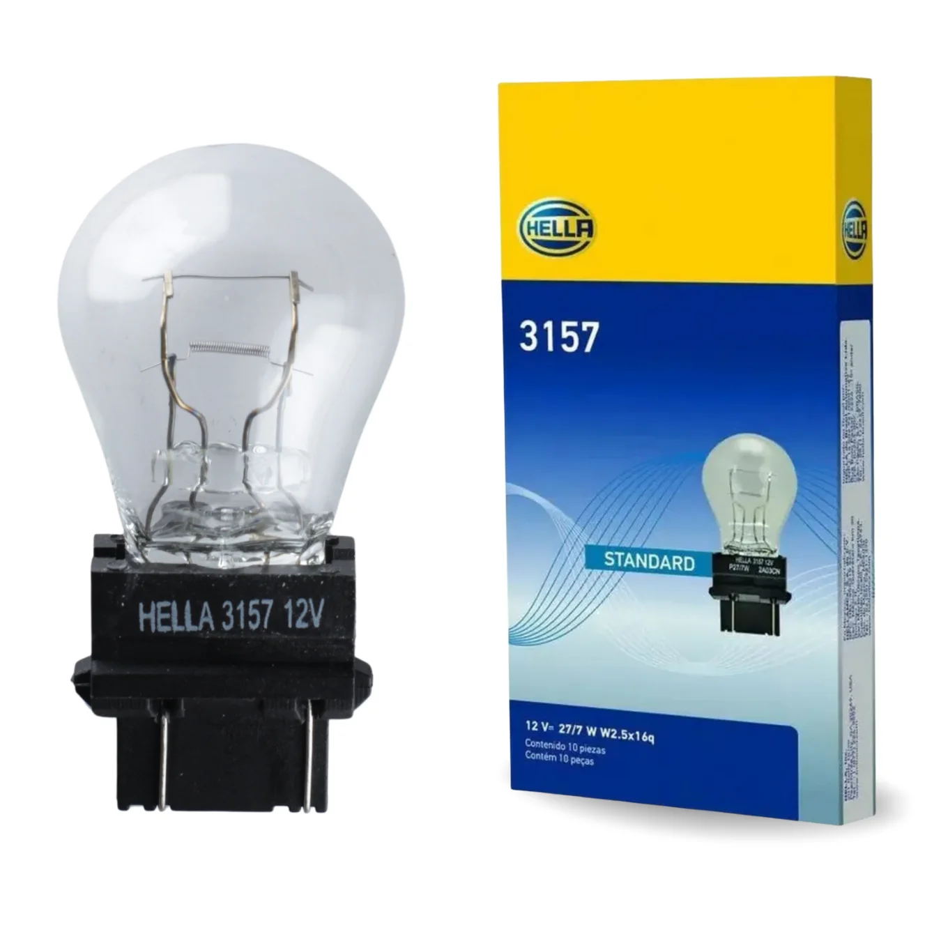 Ampolleta Hal&oacute;gena 12V 27/7W Hella 3157