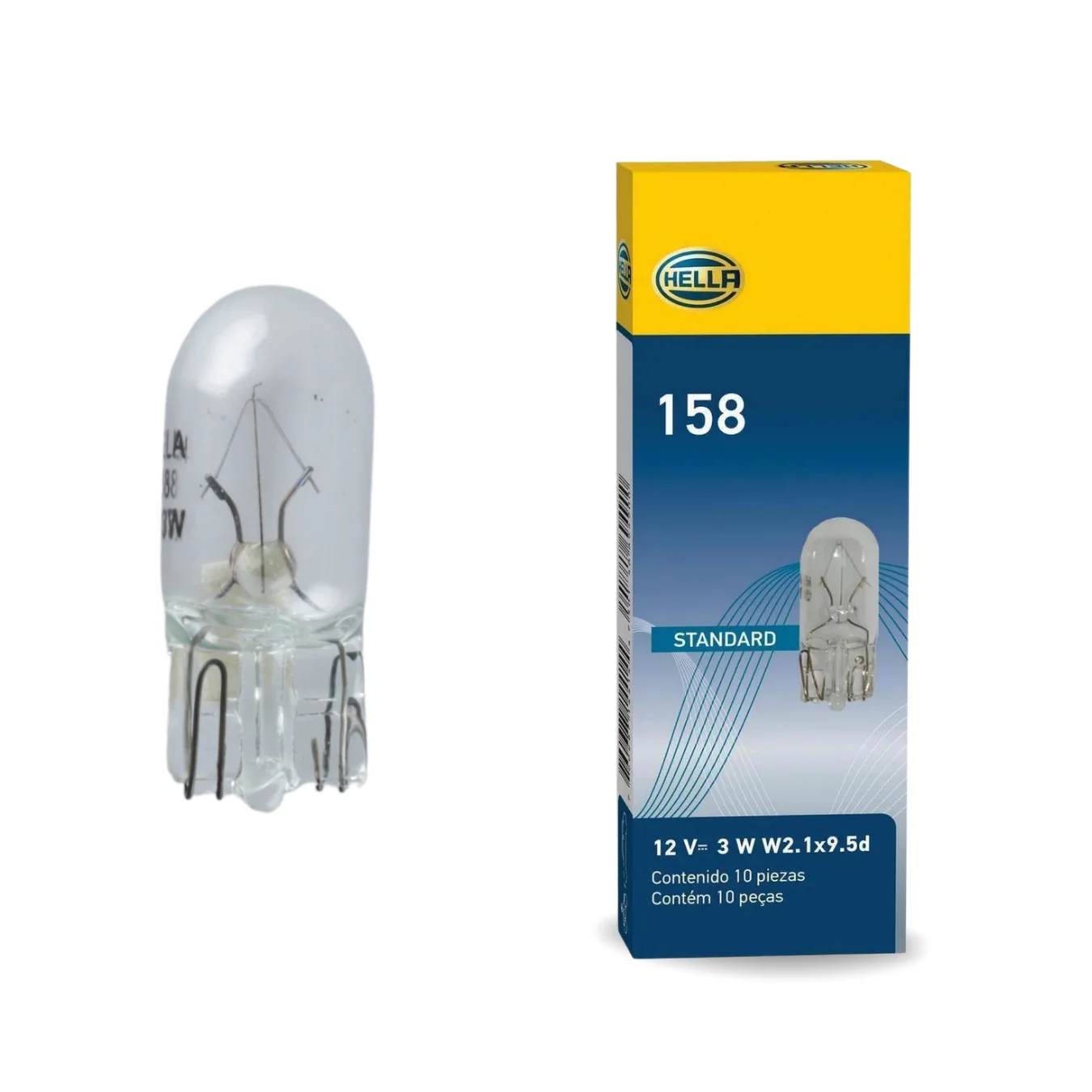 Ampolleta Hal&oacute;gena 12V 3W Hella 158