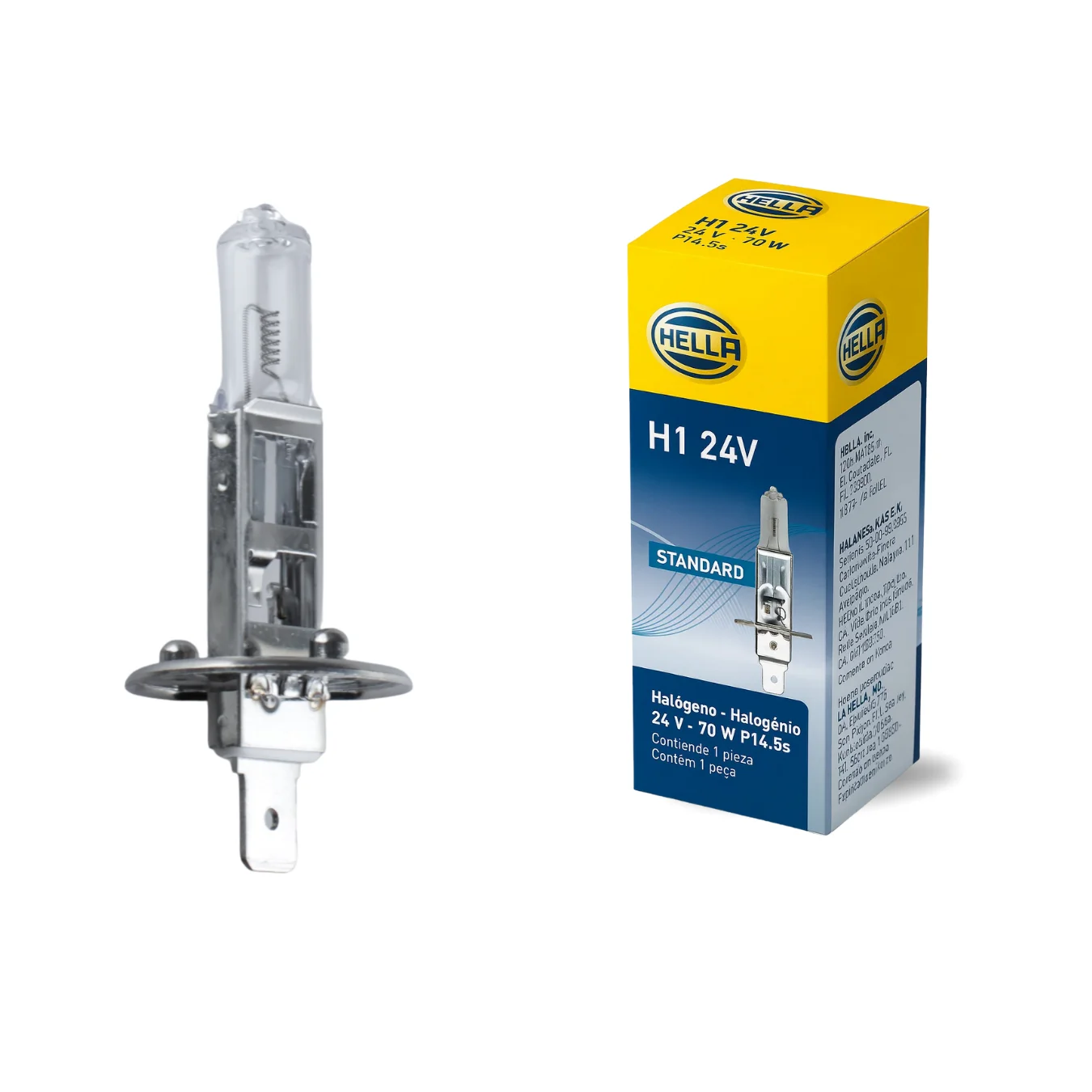 Ampolleta Hal&oacute;gena H1 24V 70W Hella