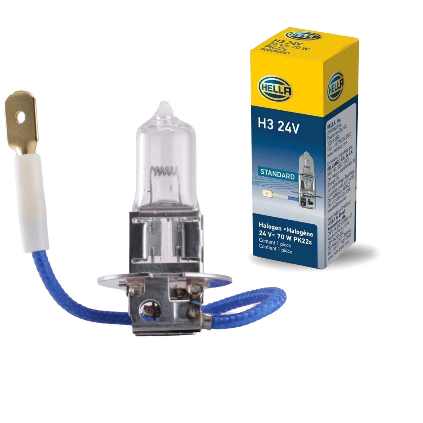 Ampolleta Hal&oacute;gena H3 24V 70W Hella