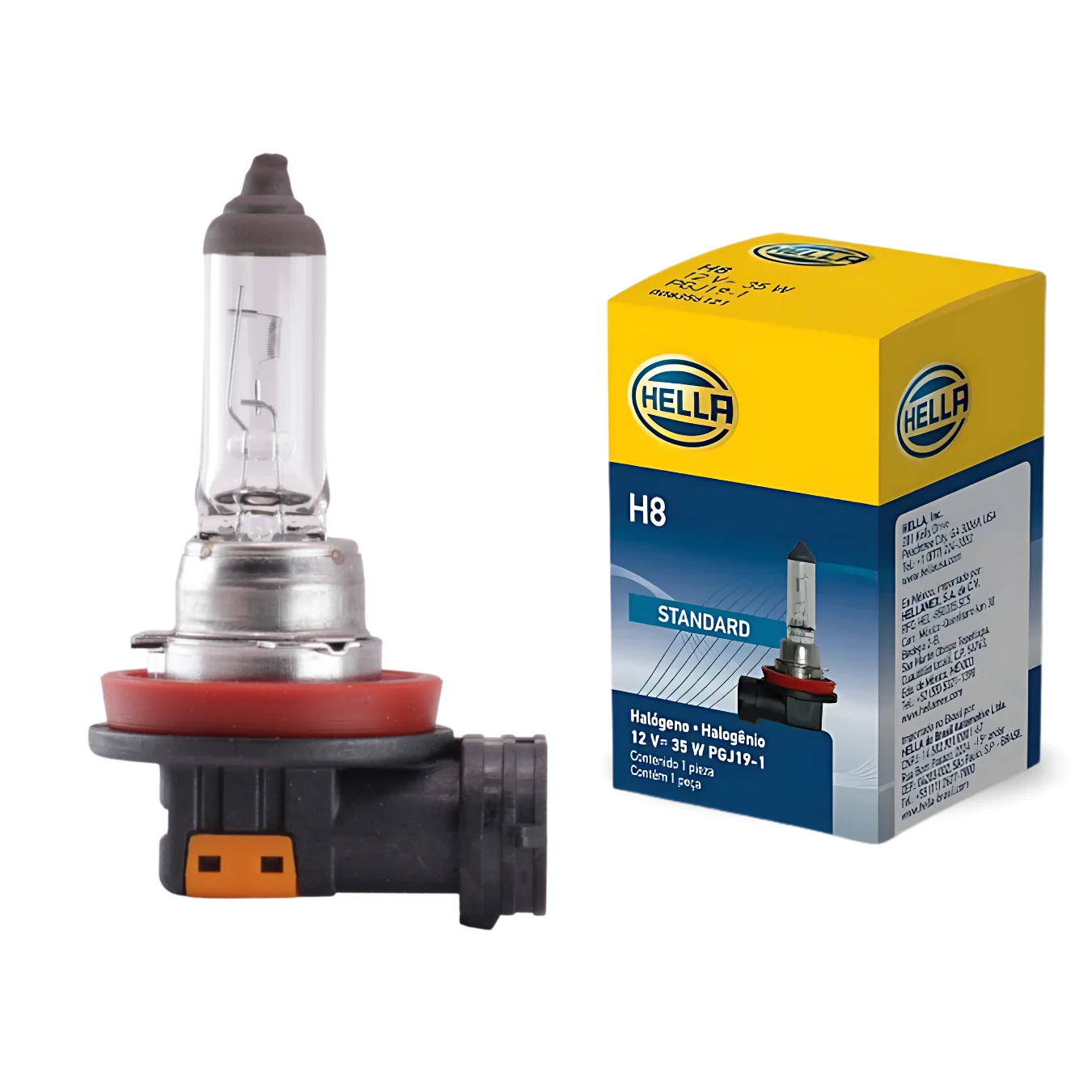 Ampolleta Hal&oacute;gena H8 12V 35W Hella