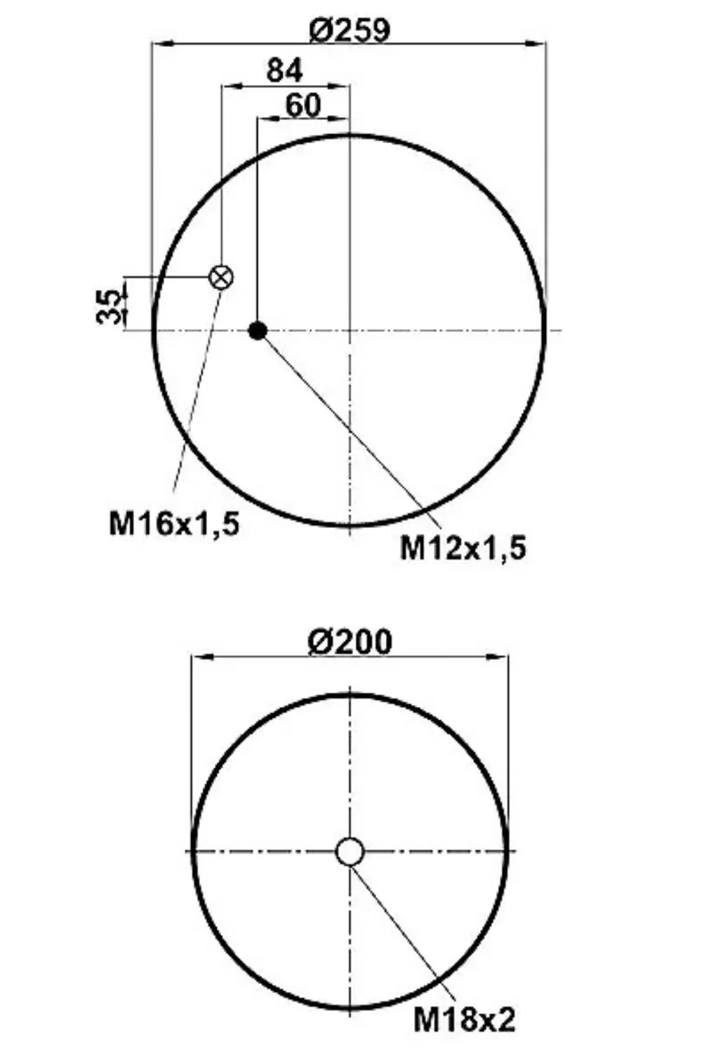 Pulm&oacute;n Suspensi&oacute;n MAN 6037 - Vista 3