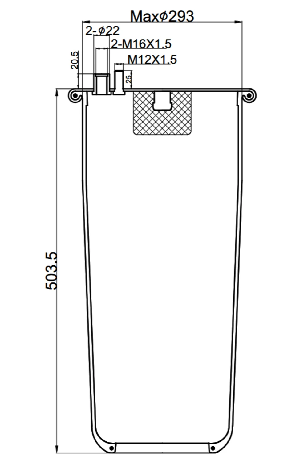 Pulm&oacute;n Suspensi&oacute;n 4884 N-1 MAN - Vista 2