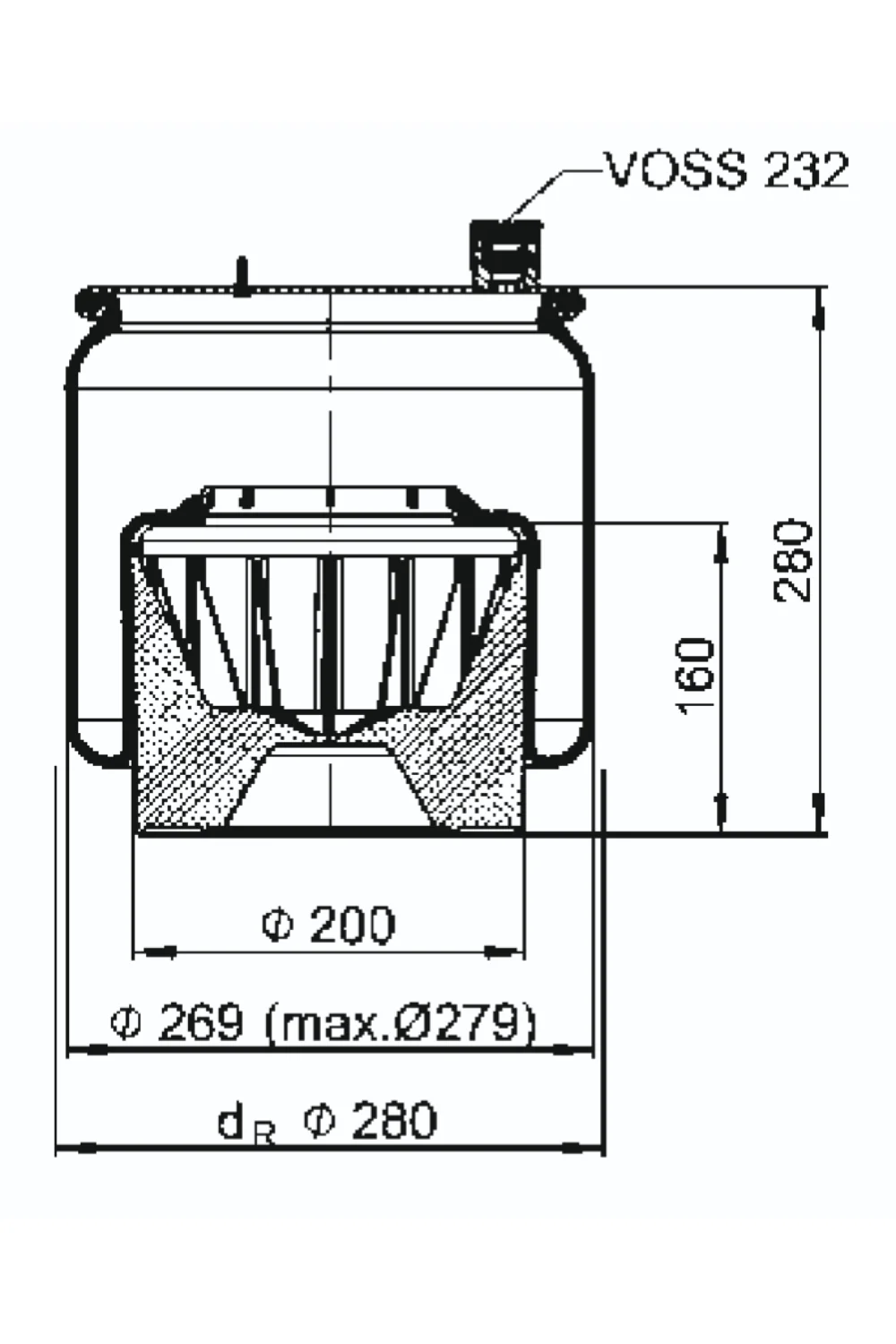 Pulm&oacute;n Suspensi&oacute;n New Actros 6173 - Vista 2