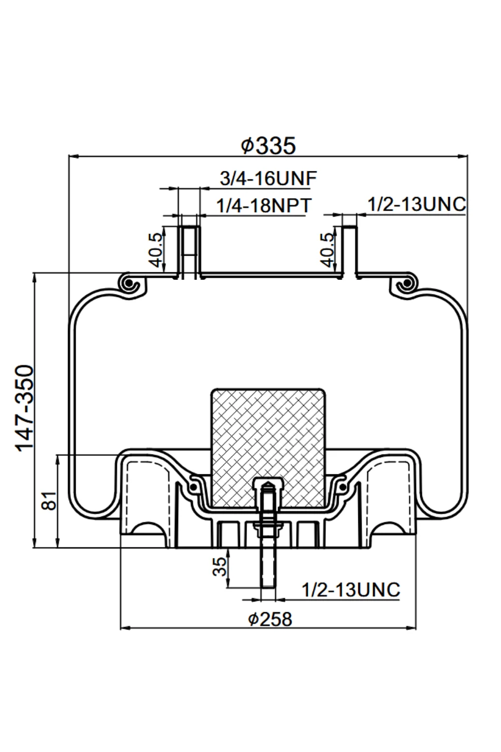 Pulm&oacute;n Suspensi&oacute;n 8729 1T17-BB2 - Vista 2