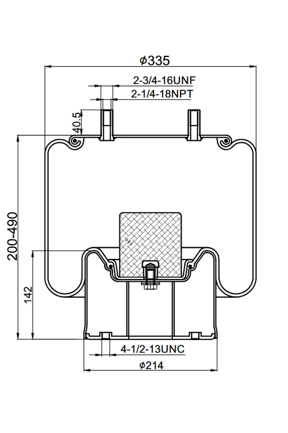 Pulm&oacute;n Suspensi&oacute;n 8755 1T17B-5 - Vista 2