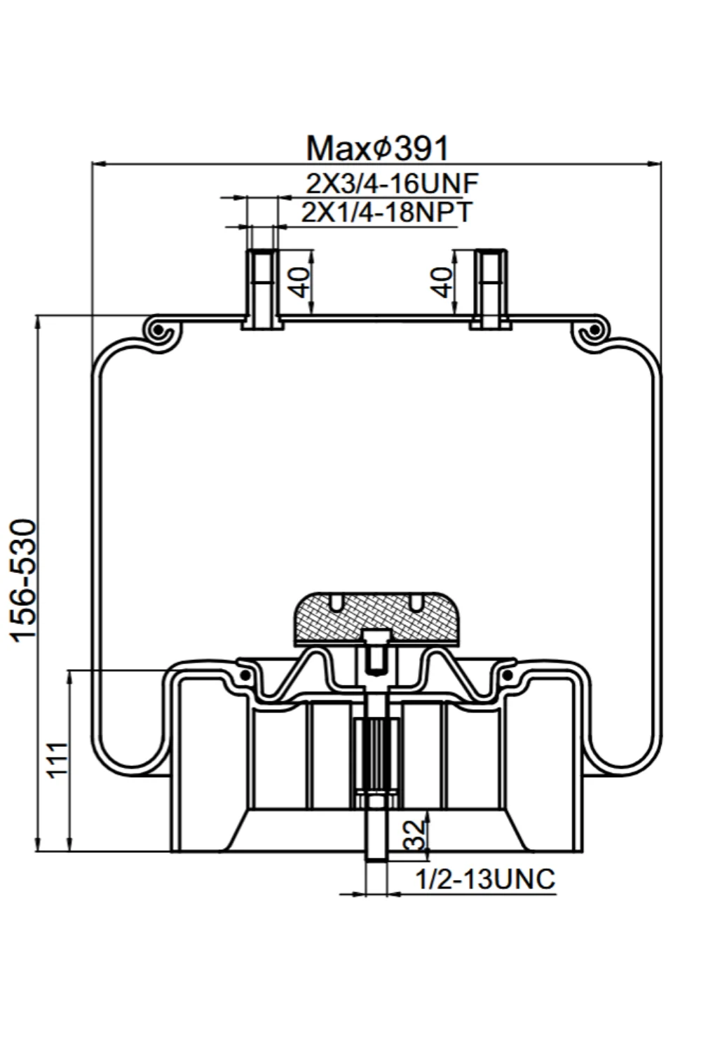 Pulm&oacute;n Suspensi&oacute;n 8774 1T19LF-7 Tremac - Vista 2