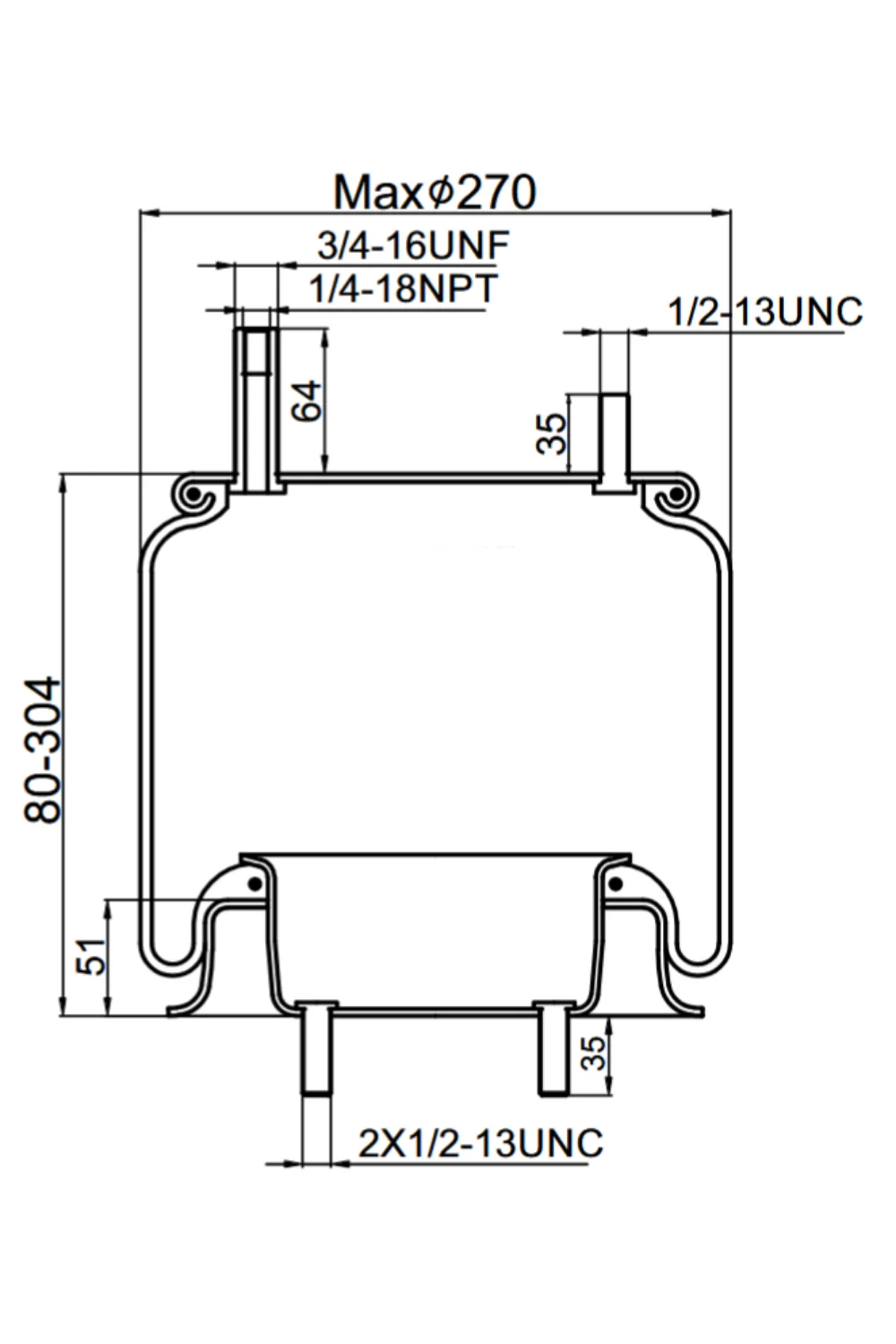 Pulm&oacute;n Suspensi&oacute;n 9422 1T15L-1.5 - Vista 2