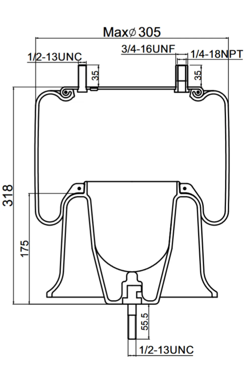 Pulm&oacute;n Suspensi&oacute;n 9780 1T15ZR-6 - Vista 2
